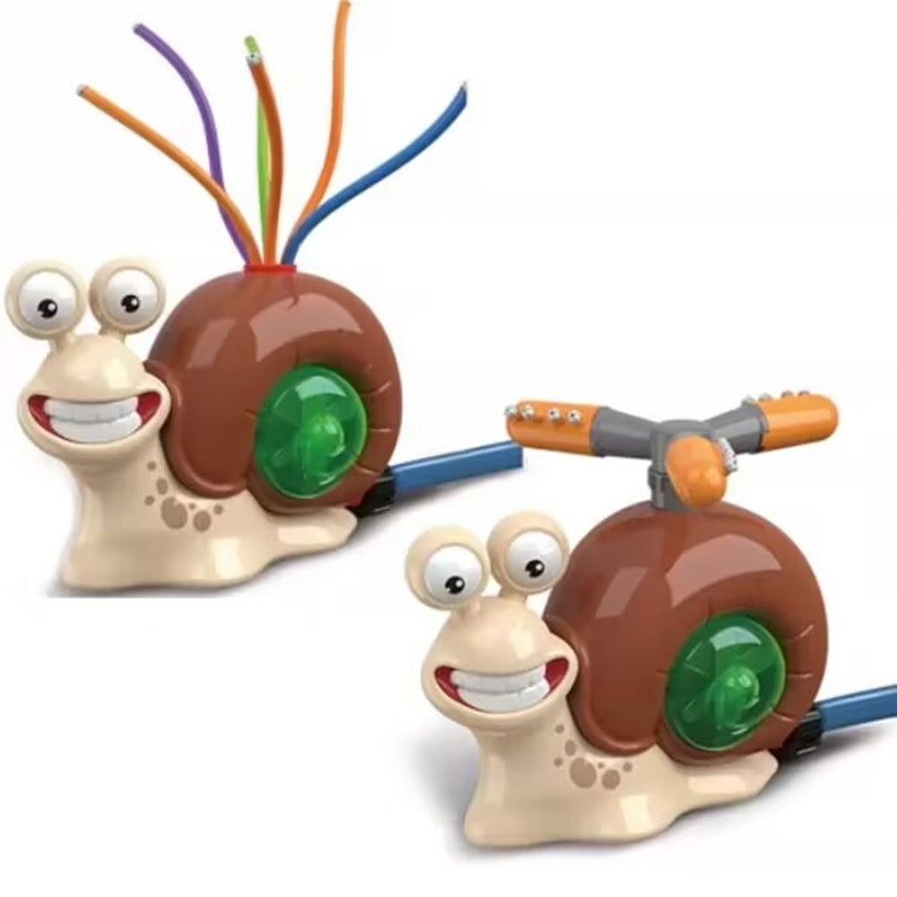 Colorful outdoor water sprinkler toy for kids, featuring cartoon design, perfect for summer garden play and baby bath fun.