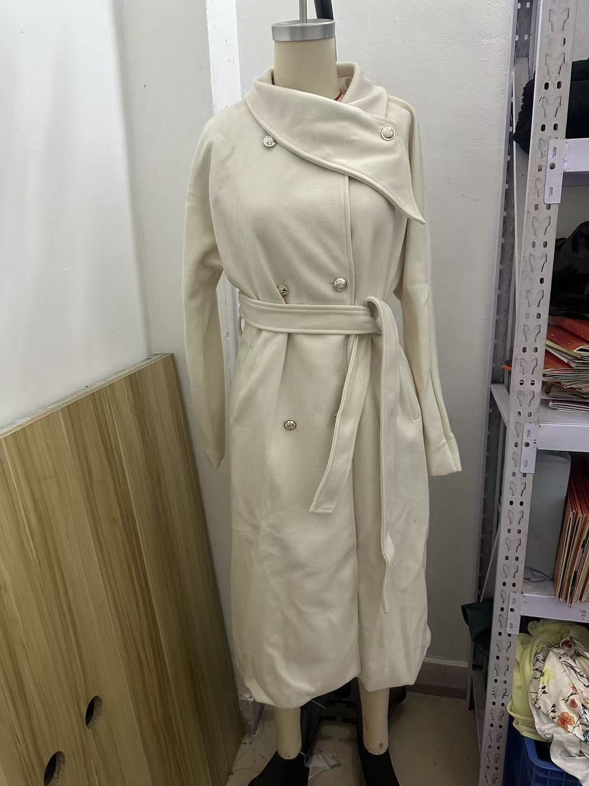 CJdropshipping 2026 European and American fashion woolen outwear, stylish double-breasted warm winter coat for autumn and winter.