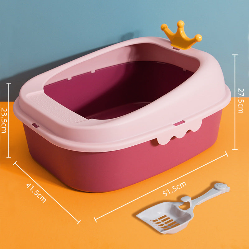 Crown Litter Box Oversized Full Semi-enclosed