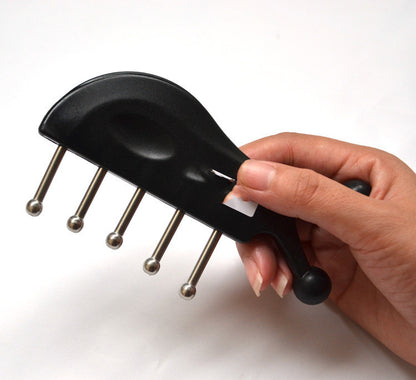 Non-marking Gua Sha Shampoo Black Fish Five Nail Massage Comb