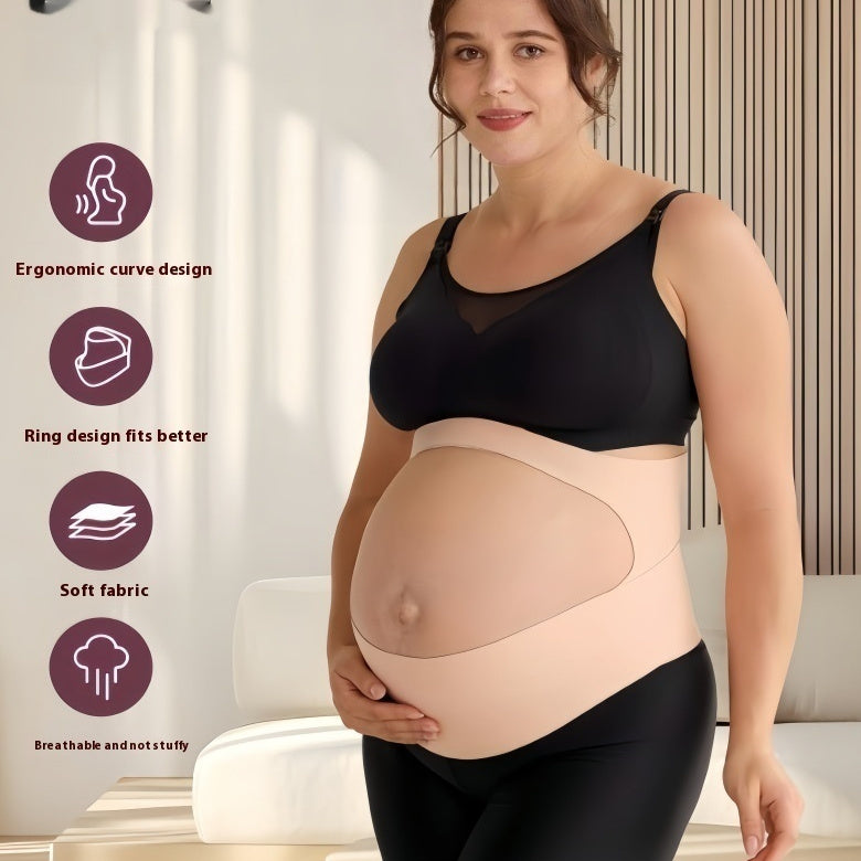 Pregnancy belly support belt by CJdropshipping, breathable and slim abdominal belt for late pregnancy comfort and support.