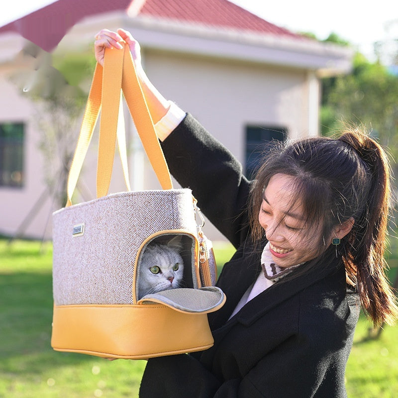 Portable Outing Pet Backpack Breathable Space Capsule