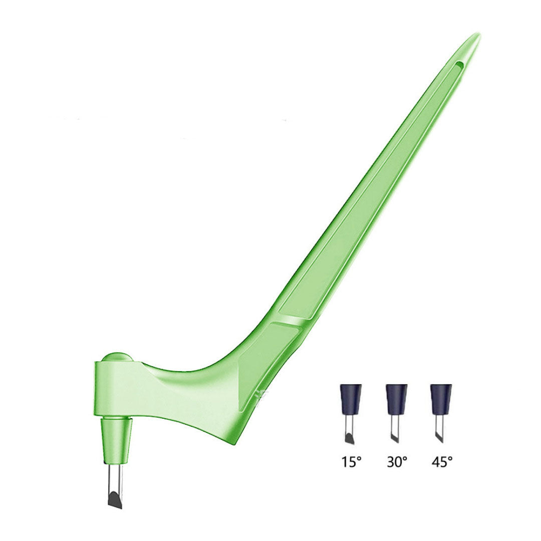 Hand-held 360-degree rotating paper cutter and carving knife by CJdropshipping, featuring a compact design for precise cutting.