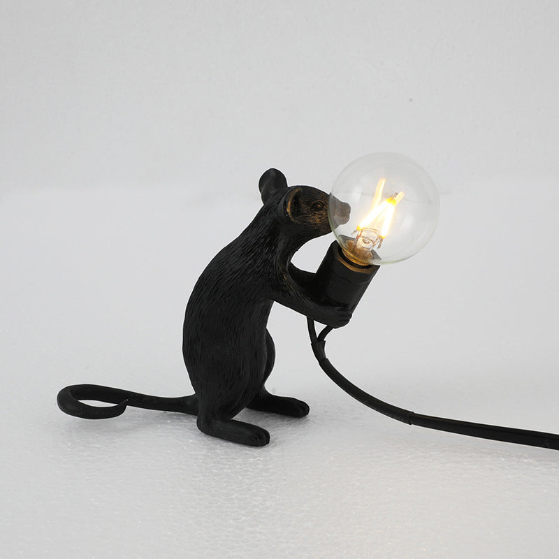 Lampe créative nordique en résine mini souris animale