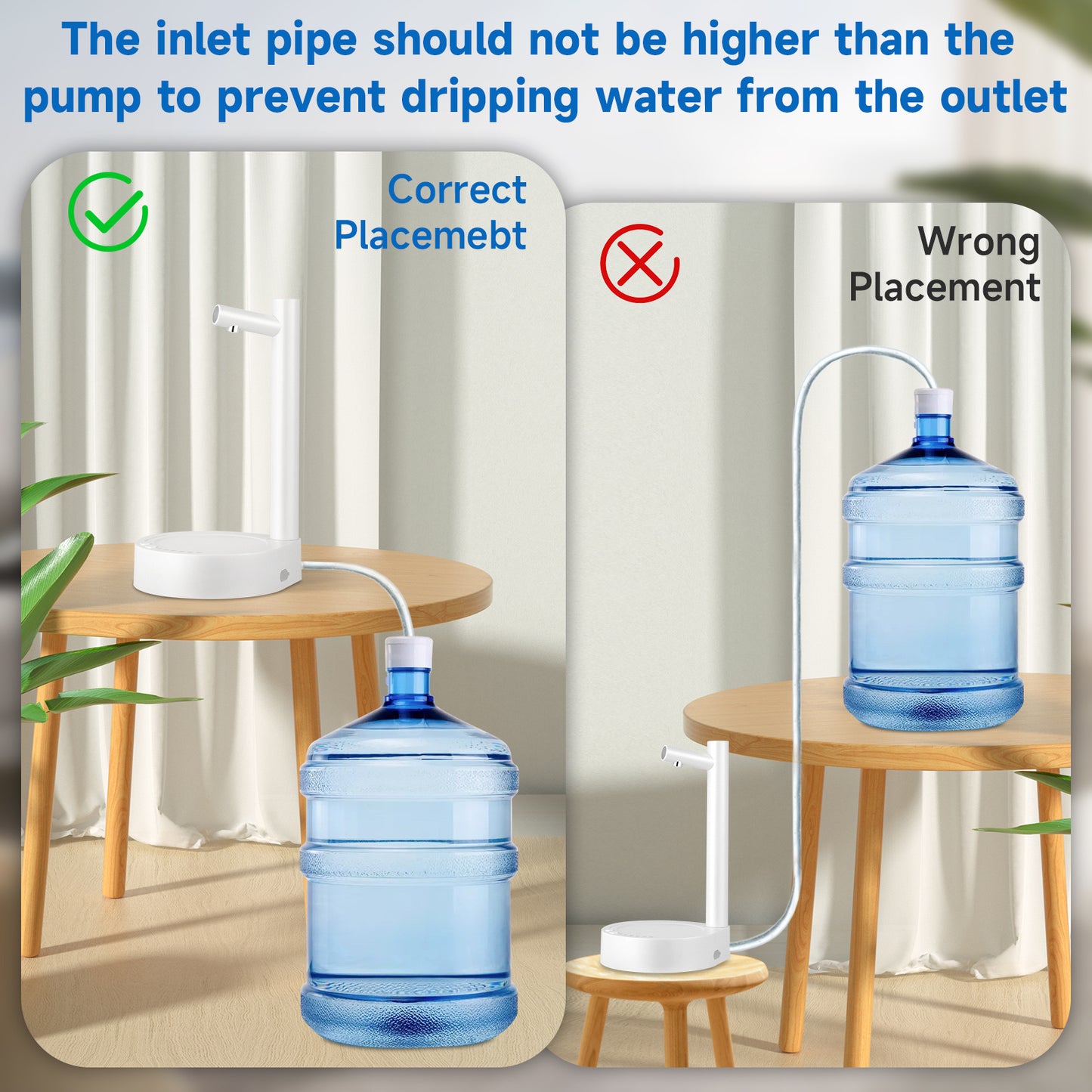 Intelligente Desktop Elektrische Wasserpumpen Wasser Drahtlose Wasser Entladung Einstellbar Tragbare Abnehmbare 