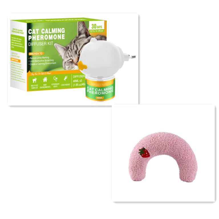 Pet cat and dog anti-stress aromatherapy diffuser by CJdropshipping, shown emitting calming mist for mood soothing.