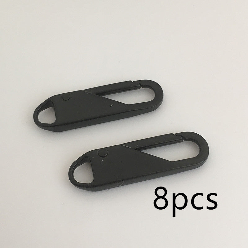 Set of CJdropshipping wholesale leather bag zipper accessories with detachable zipper heads for men's and women's bags.