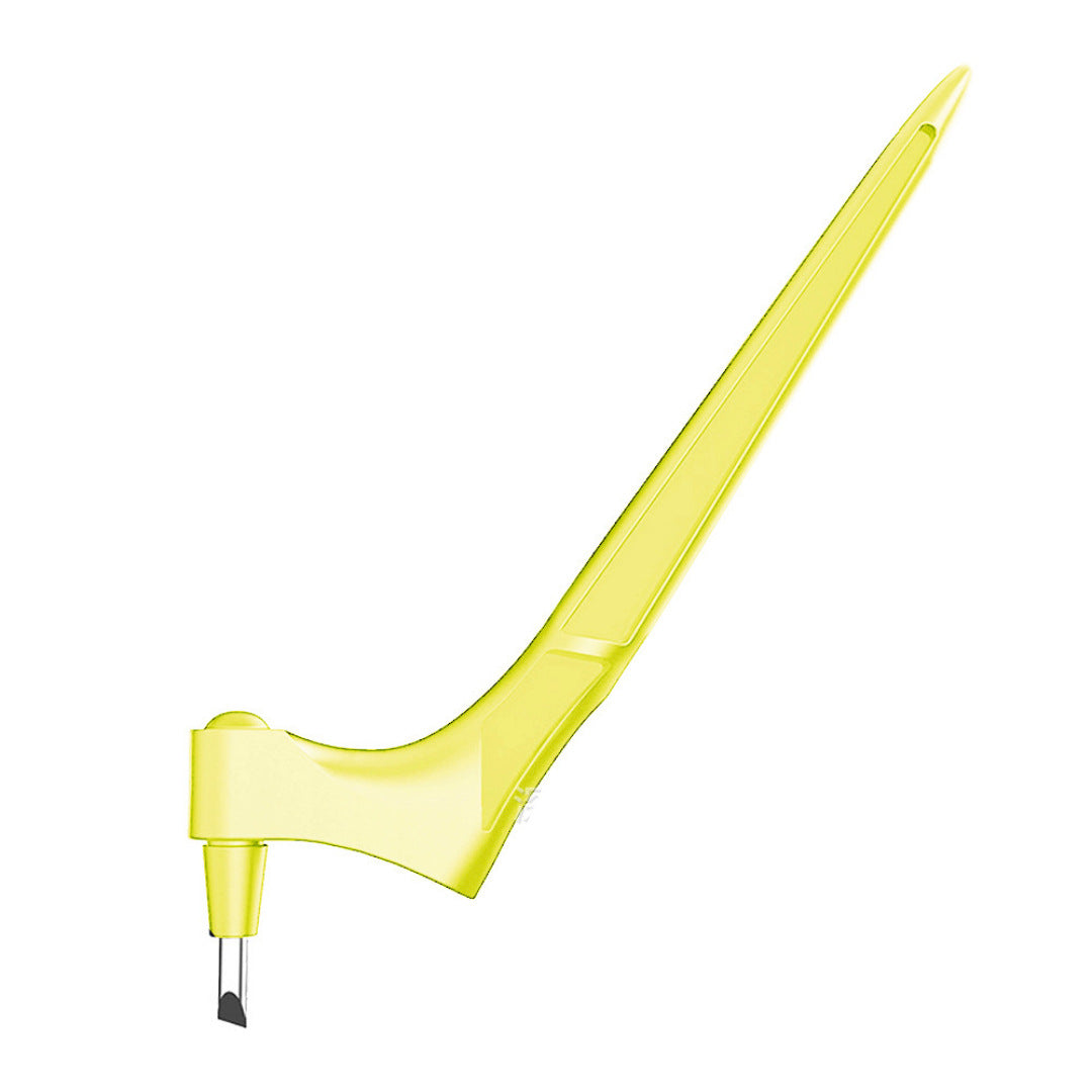 Hand-held CJdropshipping 360-degree rotating paper cutter and carving knife with ergonomic handle and sharp cutting blade.