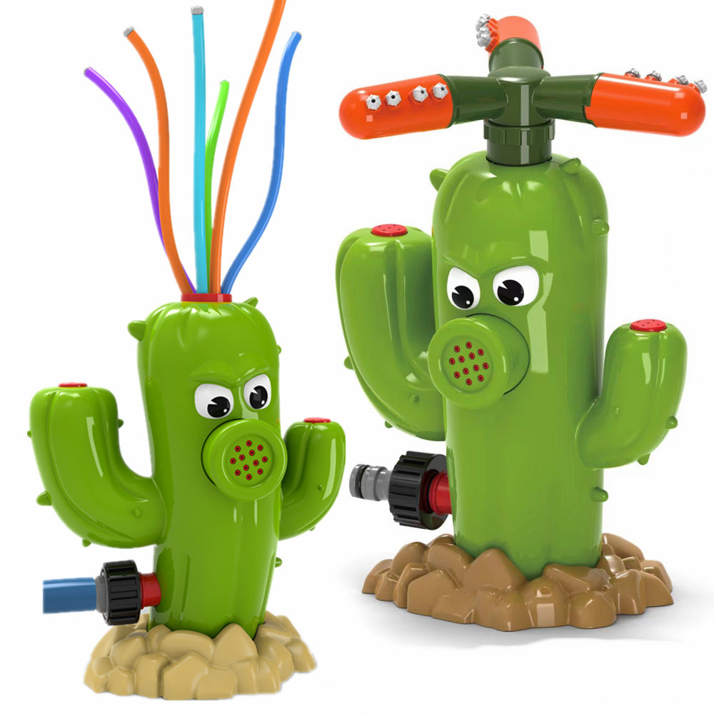 Colorful outdoor garden sprinkler toy for kids, featuring cartoon design, ideal for summer yard water play and baby bath fun.