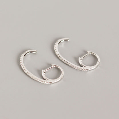 INS Style Personality Full Of Diamond Earrings Earrings Earrings Wild Earrings