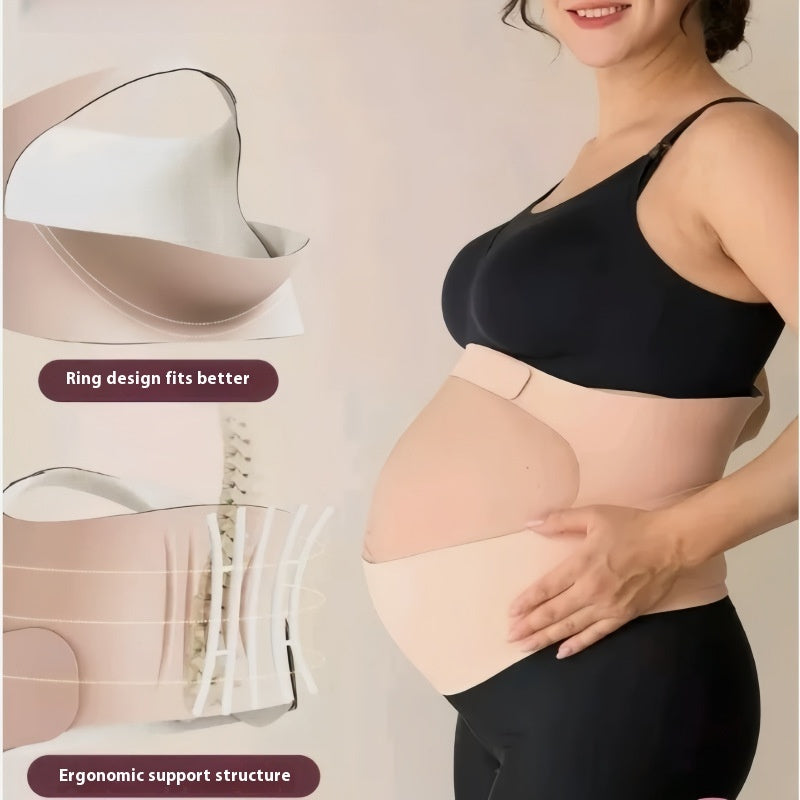 Pregnancy belly support belt by CJdropshipping, breathable and slim waist abdominal belt for late pregnancy comfort and support.