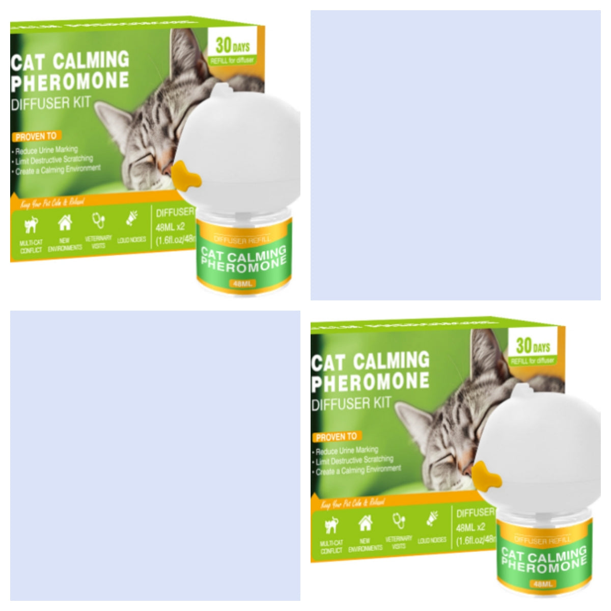 Pet cat and dog aromatherapy diffuser from CJdropshipping, with calming essential oils and a sleek white design.