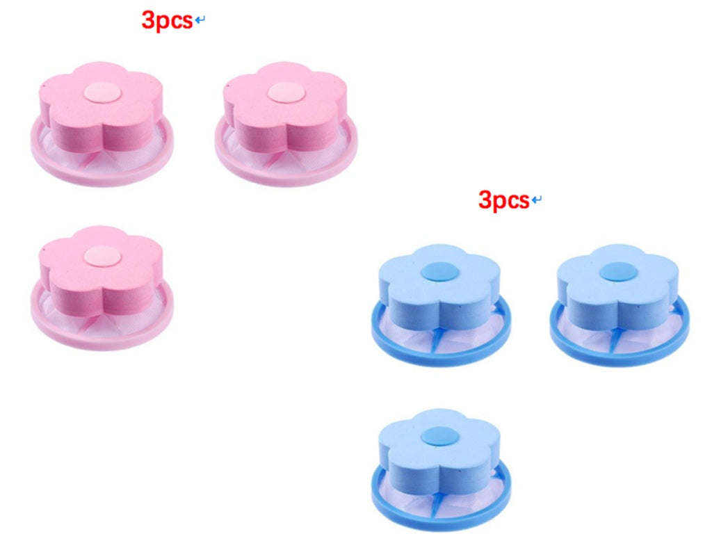 ShopByBali float filter for washing machine hair remover, showing a close-up of the filter's mesh design and build.