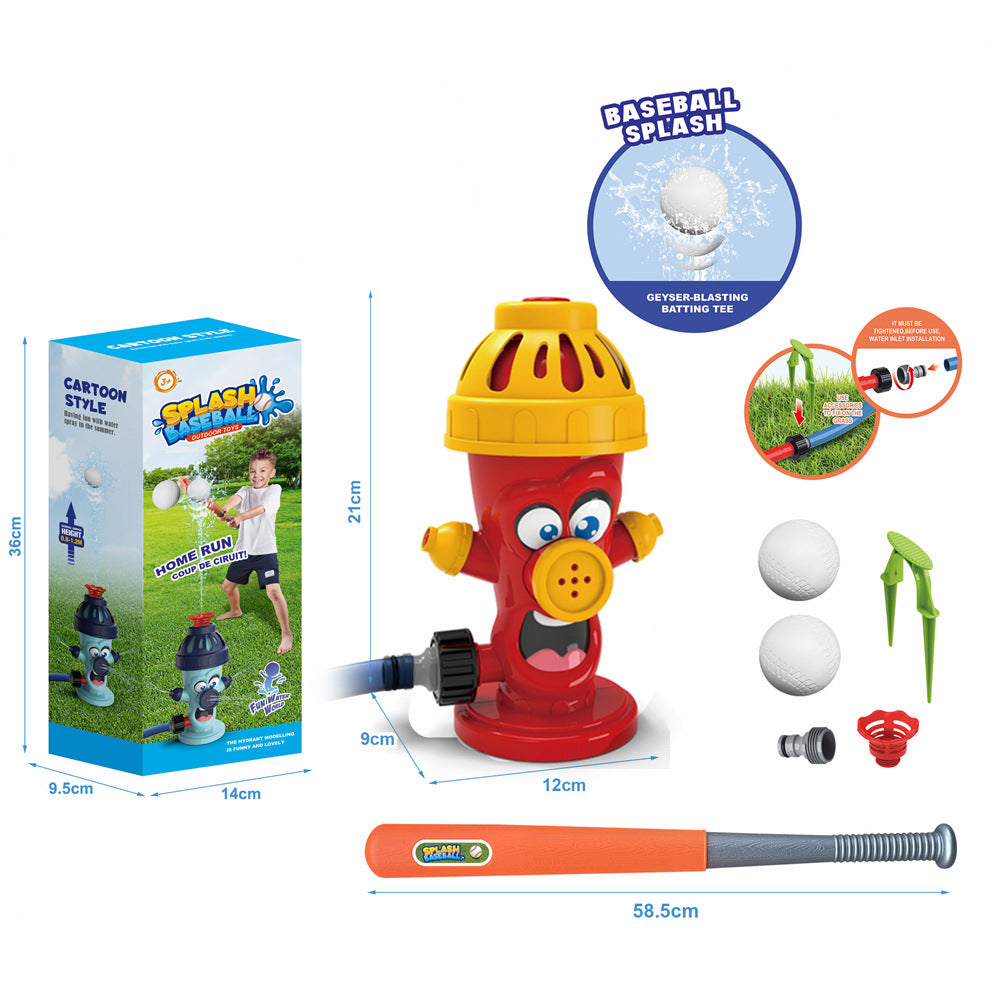 Colorful outdoor water sprinkler toy for kids, featuring a garden water spray design, perfect for summer yard play and baby bathing fun.