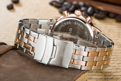 Men's Watch Ceramic Quartz Watch Korean Trend Diamond Fashion Waterproof Genuine Men's Watch