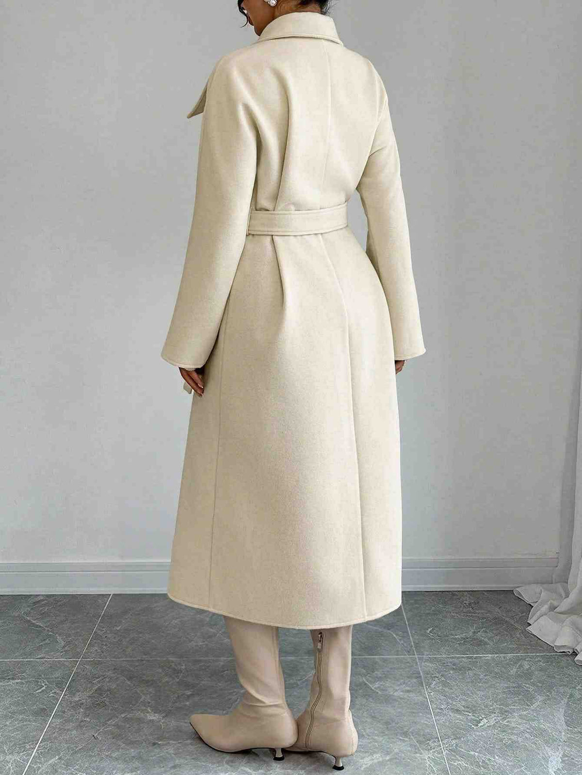 CJdropshipping 2026 European and American fashion woolen double-breasted warm outwear for autumn and winter, stylish and cozy outer jacket