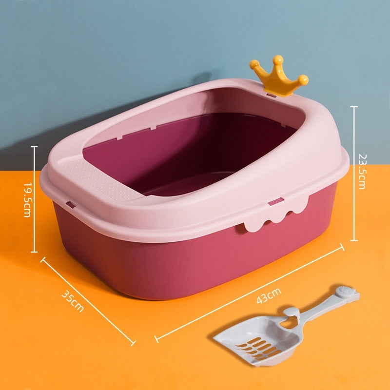 Crown Litter Box Oversized Full Semi-enclosed