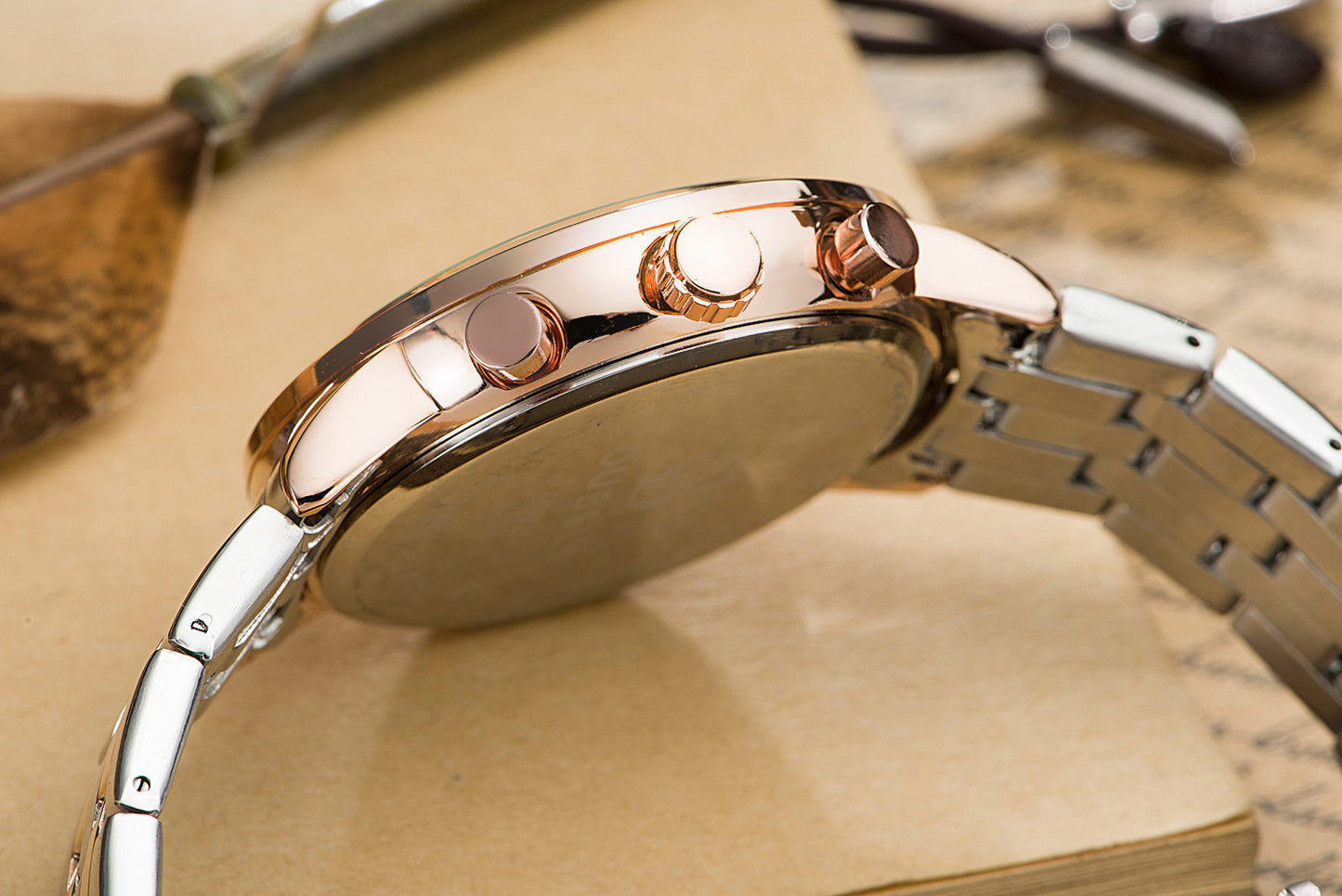 Men's Watch Ceramic Quartz Watch Korean Trend Diamond Fashion Waterproof Genuine Men's Watch