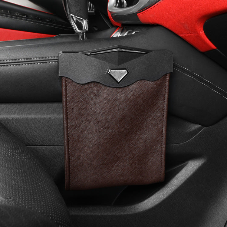 LED Auto Mülleimer Organizer Müll Halter Autos Lagerung Tasche Zubehör Auto Tür Sitz Zurück Visier Mülleimer Papier Mülleimer